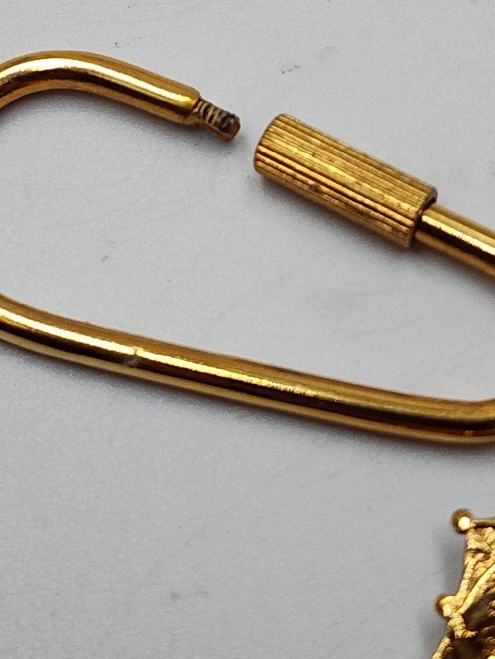 The Vatican Library Collection Goldtone Keychain Cross Purse Charm